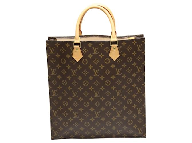 Louis Vuitton Sac Plat Braun Leinwand  ref.1441241