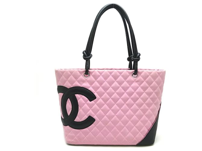 Chanel Cambon Pink Leder  ref.1441294