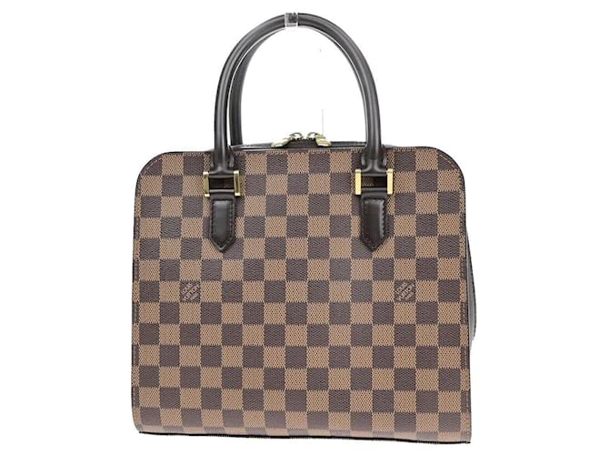 Louis Vuitton Triana Marrone Tela  ref.1441306