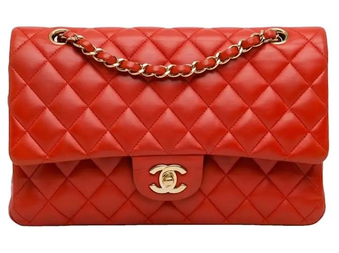 Chanel TIMELESS/CLASSIQUE LEATHER CROSSBODY BAG Red  ref.1441372