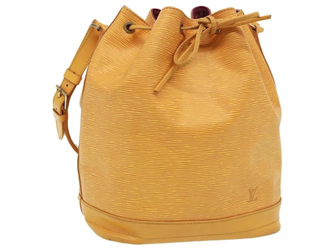 LOUIS VUITTON Bolsa de Hombro Epi Noe Tassili Amarillo M44009 LV Auth 79067 Cuero  ref.1441405