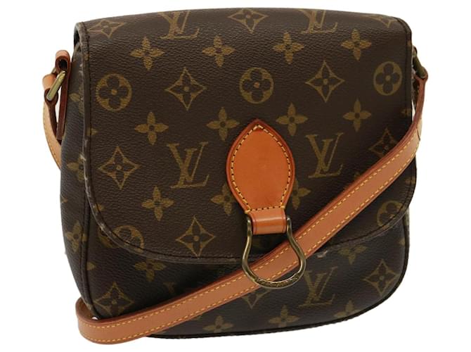 LOUIS VUITTON Monogram Saint Cloud MM Bolsa de Ombro M51243 LV Auth fm3499 Monograma Lona  ref.1441412