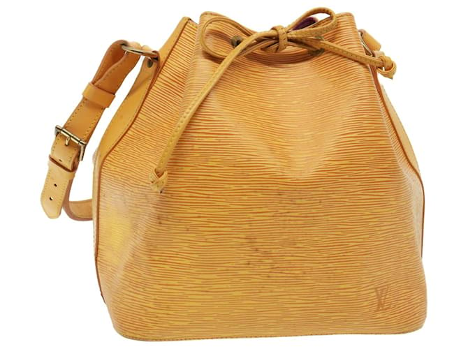 LOUIS VUITTON Epi Petit Noe Shoulder Bag Tassili Yellow M44109 LV Auth 78189 Leather  ref.1441435