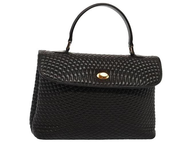 BALLY Handtasche aus schwarzem Leder Auth ki4593  ref.1441459