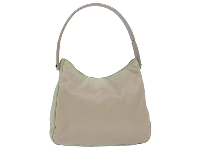 PRADA Shoulder Bag Nylon Beige Auth 79553  ref.1441460