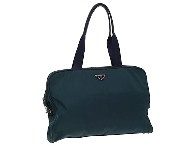 PRADA Hand Bag Nylon Green Auth 79152  ref.1441484