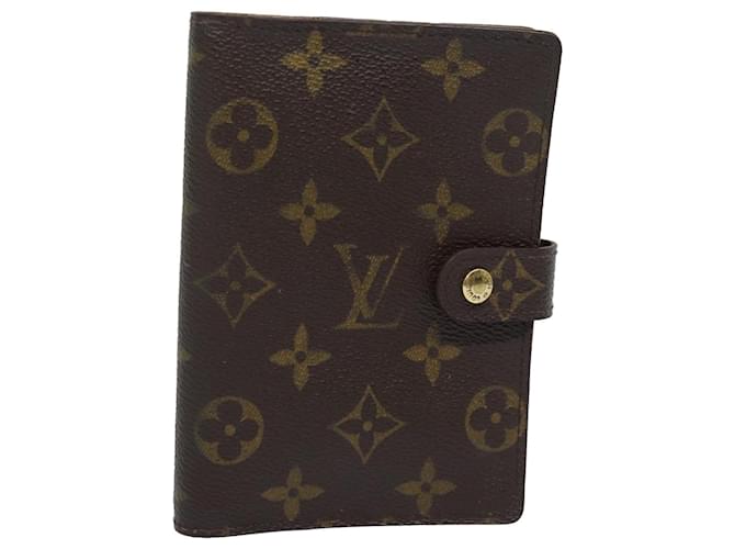 LOUIS VUITTON Monogram Agenda PM Tagesplaner Cover R20005 LV Auth ki4635 Monogramm Leinwand  ref.1441535