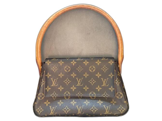 Louis Vuitton Mini Bucle Castaño Lienzo  ref.1441622