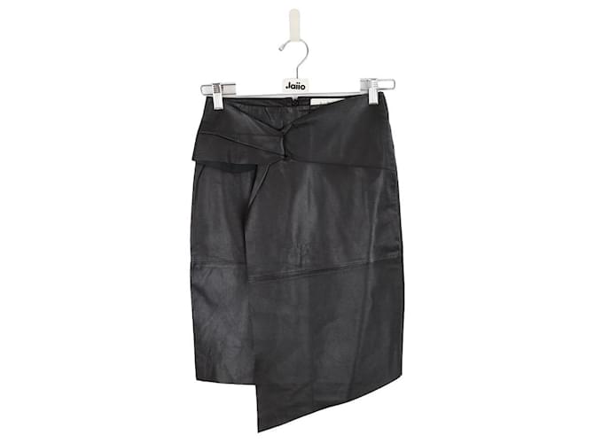 Bash Jupe en cuir Noir  ref.1441640