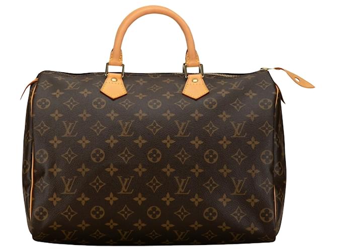 Louis Vuitton Speedy 35 Brown Cloth  ref.1441697