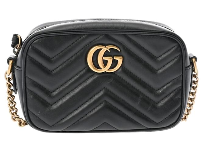 Gucci GG Marmont Black Leather  ref.1441925