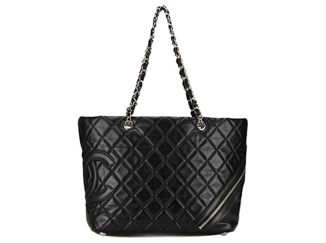 Chanel Cambon Black Leather  ref.1441940