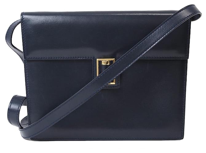 Gucci Old Gucci Navy blue Leather  ref.1441990