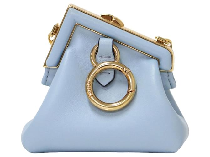 Fendi First Azul Cuero  ref.1442079