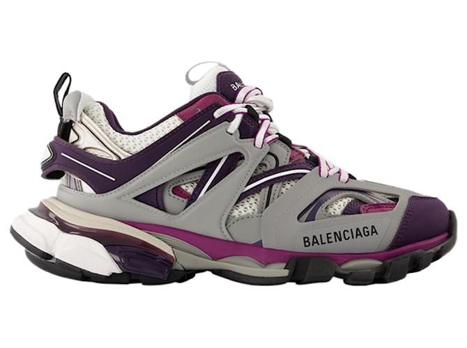 Track Sneakers - Balenciaga - Synthetic - Grey/Purple  ref.1442146