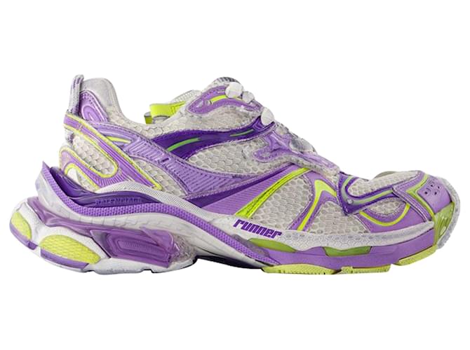 Runner 2 Sneakers - Balenciaga - Synthetic - Beige Brown  ref.1442568