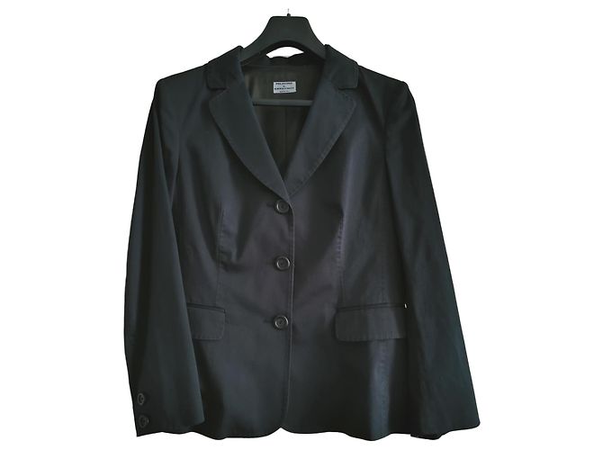Blazer Philosophy Di Alberta Ferretti in cotone blu navy Blu scuro