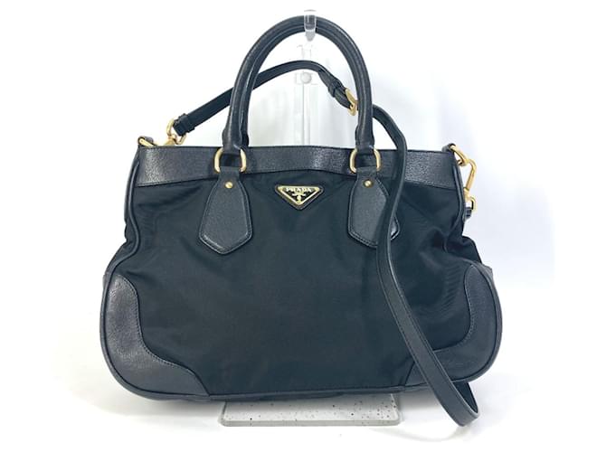 Tote Prada Tessuto Synthétique Noir  ref.1442722