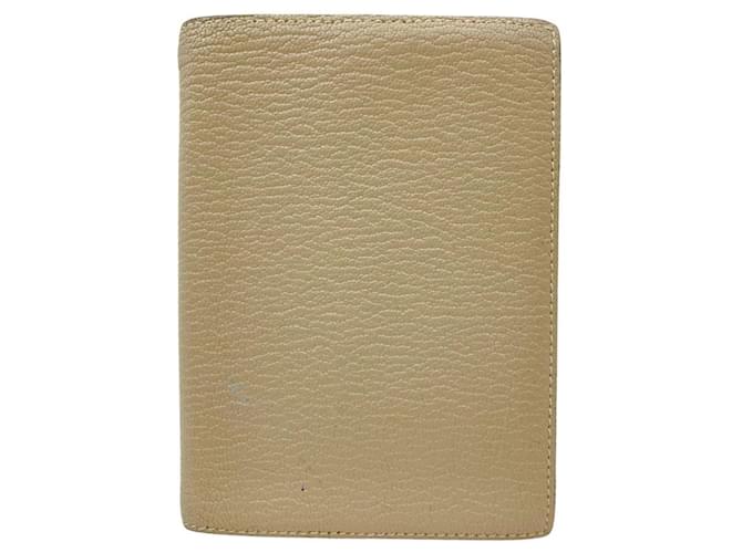 Couverture d'agenda Hermès Cuir Beige  ref.1442728