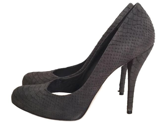 Christian Dior High Heels aus Wildleder dunkelgrau