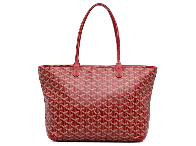 Goyard Rouge Goyardine Artois PM Veau façon poulain Tissu  ref.1442803