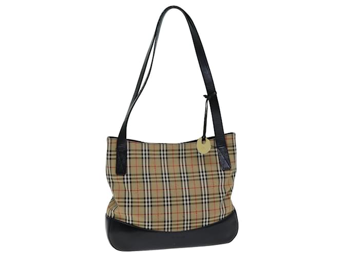 Autre Marque Burberrys Nova Check Tote Bag aus Canvas Beige Auth 79851 Leinwand  ref.1442948