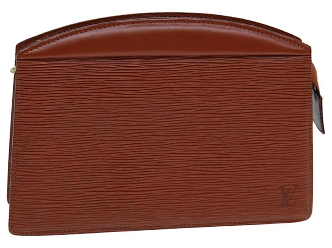 LOUIS VUITTON Epi Trousse Crete Pouch Brown M48403 LV Auth 79835 Leather  ref.1442961