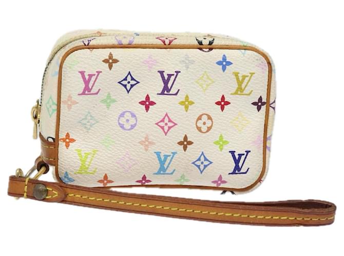 LOUIS VUITTON Monogram Multicolor Trousse Wapity Pouch White M58033 Auth 79011  ref.1443001