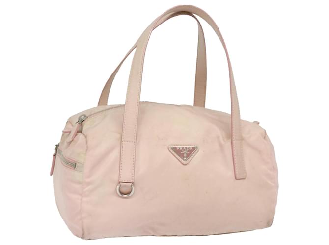 PRADA Hand Bag Nylon Pink Auth 78331  ref.1443012