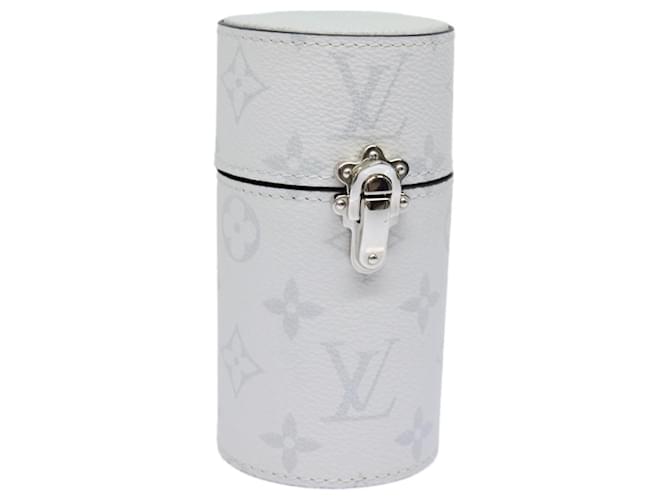 LOUIS VUITTON Fragrance Case Tiger Lama Monogram White LS0386 LV Auth 79023 Cloth  ref.1443015