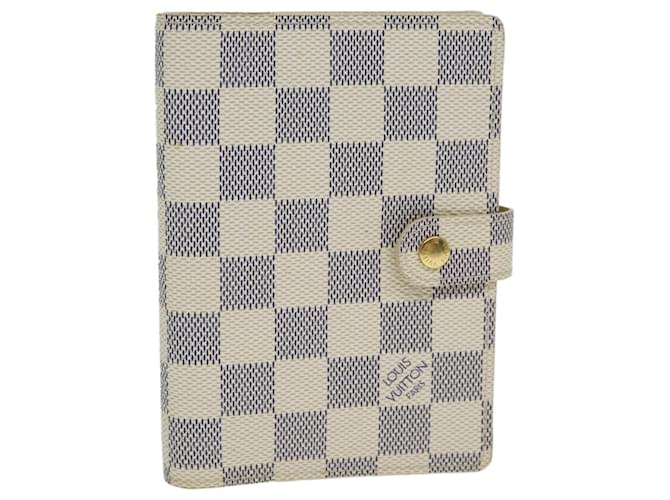 LOUIS VUITTON Agenda PM Damier Azur Capa Planejador de Dia R20706 LV Auth 78886  ref.1443078