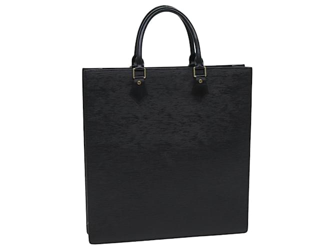 LOUIS VUITTON Epi Sac Plat Sac à Main Noir M59082 LV Auth 79845 Cuir  ref.1443084