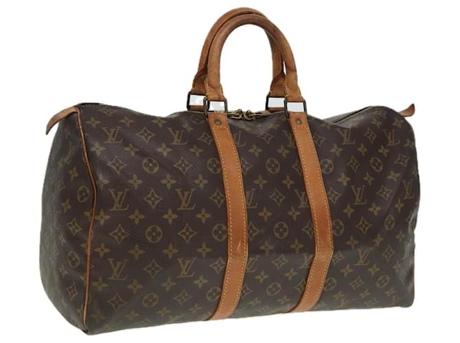 LOUIS VUITTON Monogram Keepall 45 Boston Tasche M41428 LV Auth 79436 Monogramm Leinwand  ref.1443089