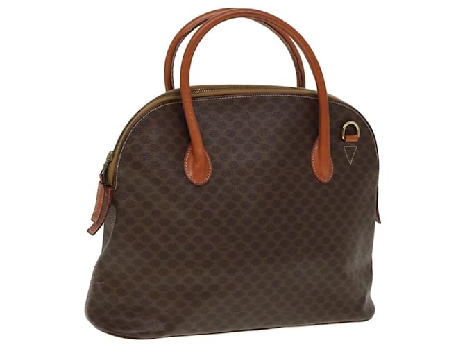 Céline Sac à main en toile Macadam CELINE PVC marron Auth yk13182  ref.1443097