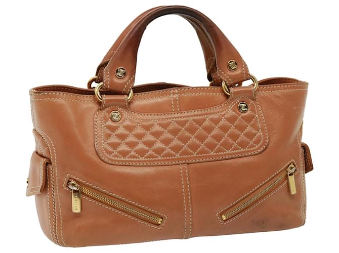 Céline Handtasche aus braunem Leder Auth 77738  ref.1443121