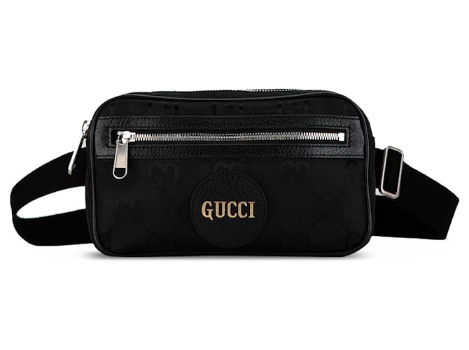 Schultertasche Off The Grid aus schwarzem GG-Nylon von Gucci Leinwand  ref.1443190