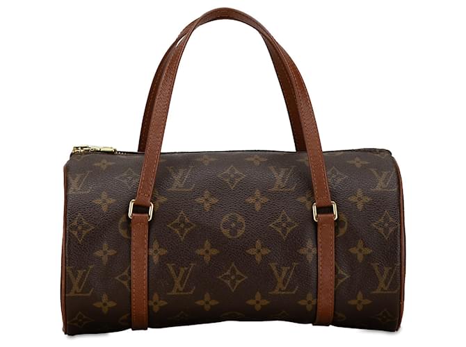 Bolso de mano Papillon 26 Monograma Louis Vuitton marrón Castaño Cuero  ref.1443209