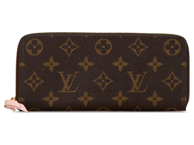 Cartera Clemence Monogram Louis Vuitton marrón Castaño Lienzo  ref.1443232