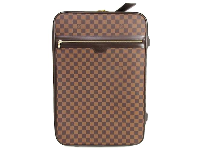 Brown Louis Vuitton Damier Ebene Pegase 60 Travel Bag Leather  ref.1443251