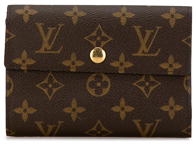 Brown Louis Vuitton Monogram Alexandra Small Wallet Cloth  ref.1443278