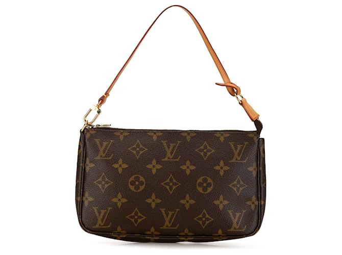 Bolsa de ombro Pochette Accessoires Monogram Louis Vuitton marrom Couro  ref.1443280