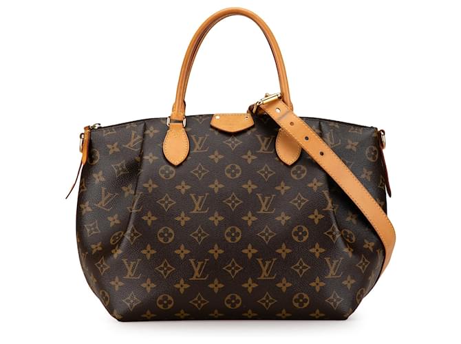 Braune Louis Vuitton Monogram Turenne MM Handtasche Leder  ref.1443300