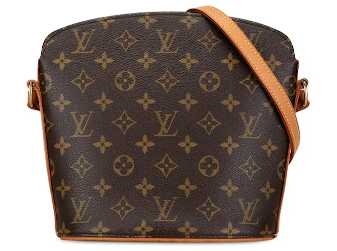 Sac à bandoulière Drouot Monogram Louis Vuitton marron Cuir  ref.1443316