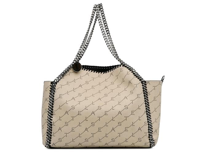 Stella Mc Cartney Beige Stella McCartney Falabella Wendetasche Leinwand  ref.1443368