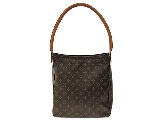 Brown Louis Vuitton Monogram Looping GM Shoulder Bag Leather  ref.1443401