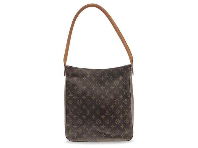 Brown Louis Vuitton Monogram Looping GM Shoulder Bag Leather  ref.1443404