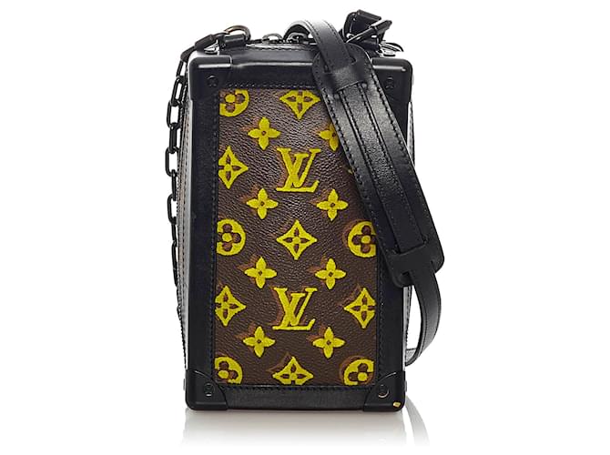 Brown Louis Vuitton Monogram Tuffetage Vertical Soft Trunk Crossbody Bag Leather  ref.1443431