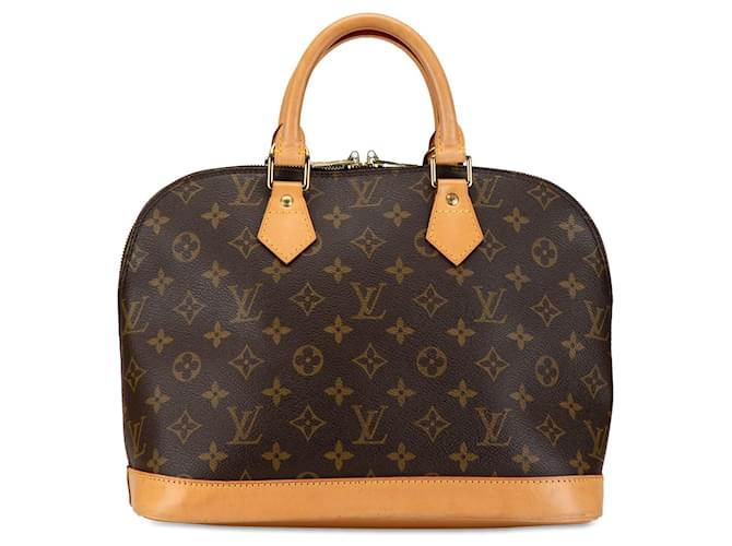 Borsa a mano Alma PM Monogram Louis Vuitton marrone Pelle  ref.1443471