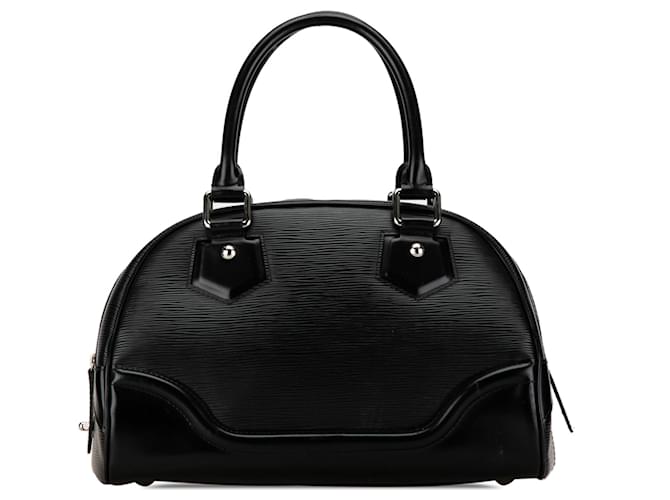 Sac à main Bowling Montaigne PM Epi noir Louis Vuitton Cuir  ref.1443526