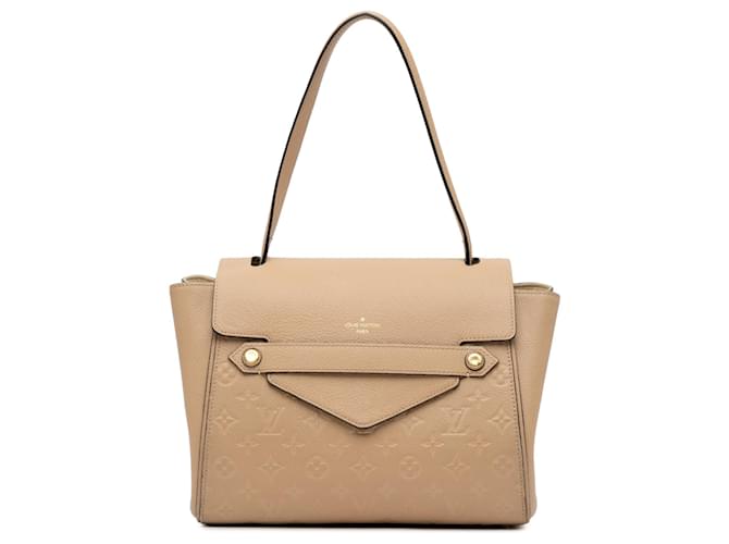 Sac à épaule Trocadero en Monogram Empreinte Louis Vuitton tan Toile Camel  ref.1443587